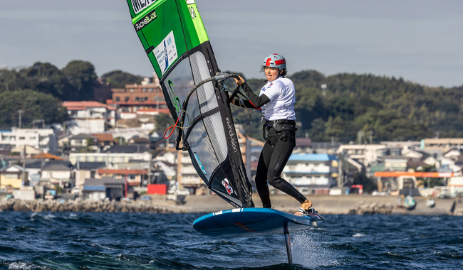 Mariana Aguilar es séptima en Copa del Mundo de Windsurfing en Japón