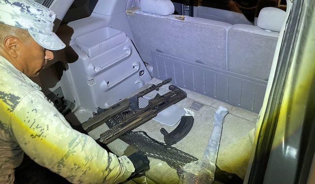 En Tamaulipas, Guardia Nacional detienen a extranjero que ingresar a México con arsenal