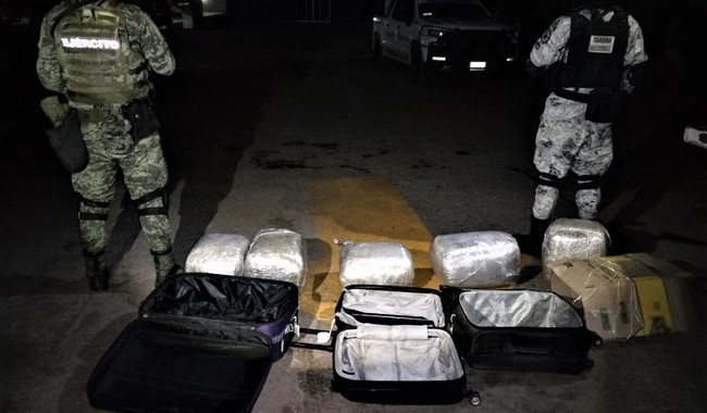 En Michoacán detienen a pasajeros de autobús con 25 kilos de marihuana