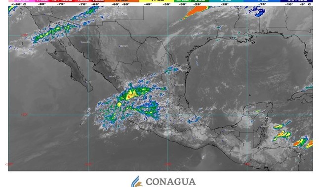 Se prevén intervalos de chubascos en nueve estados del país