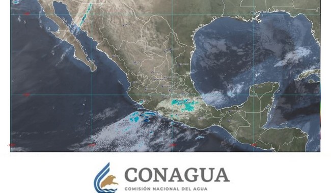 Este lunes se esperan chubascos en el occidente, centro, oriente, sur y sureste de México