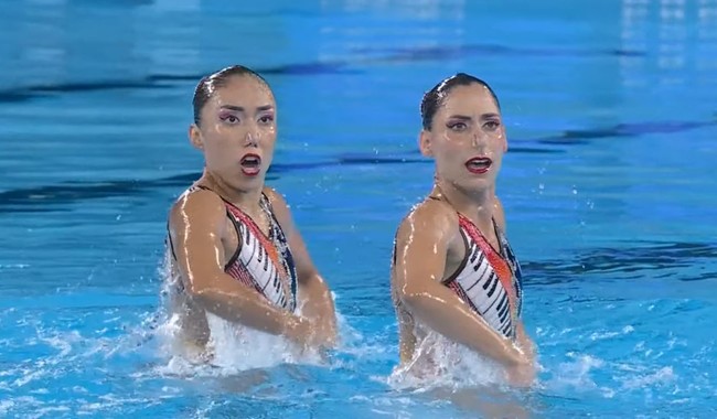 Dueto de natación artística finaliza en el lugar 12 de París 2024