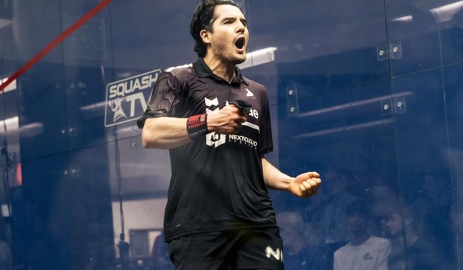 Leonel Cárdenas, segundo lugar en el Tour Mundial de Squash
