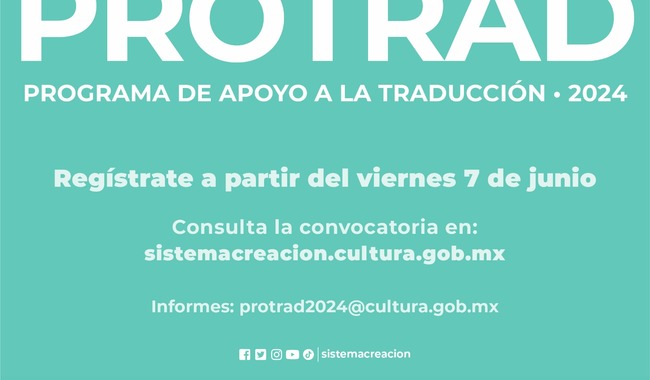 El Sistema Creación invita a participar en la convocatoria Protrad 2024