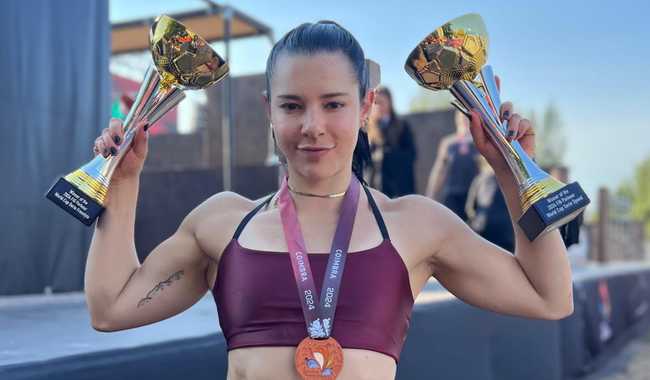 Ella Bucio obtiene bronce y dos títulos en Copas del Mundo de Parkour 2024