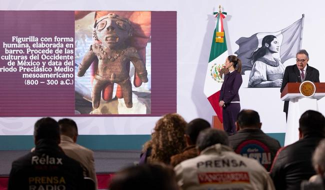 México ha logrado la repatriación de más 14,000 bienes culturales