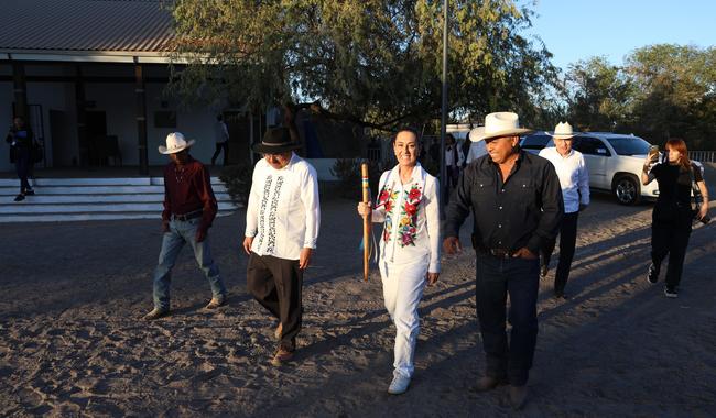  Sheinbaum inaugura universidad del pueblo Yaqui en Vícam, Sonora