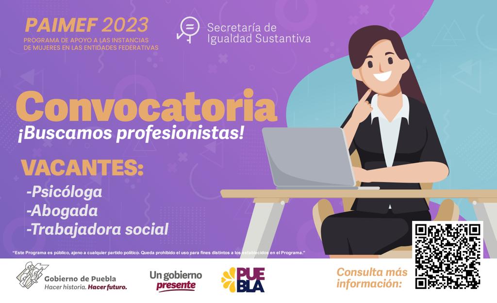Oferta gobierno 77 vacantes para profesionistas con experiencia en perspectiva de género