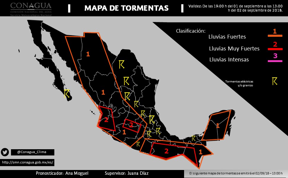 Aumentarán las lluvias por la tarde y noche en Puebla