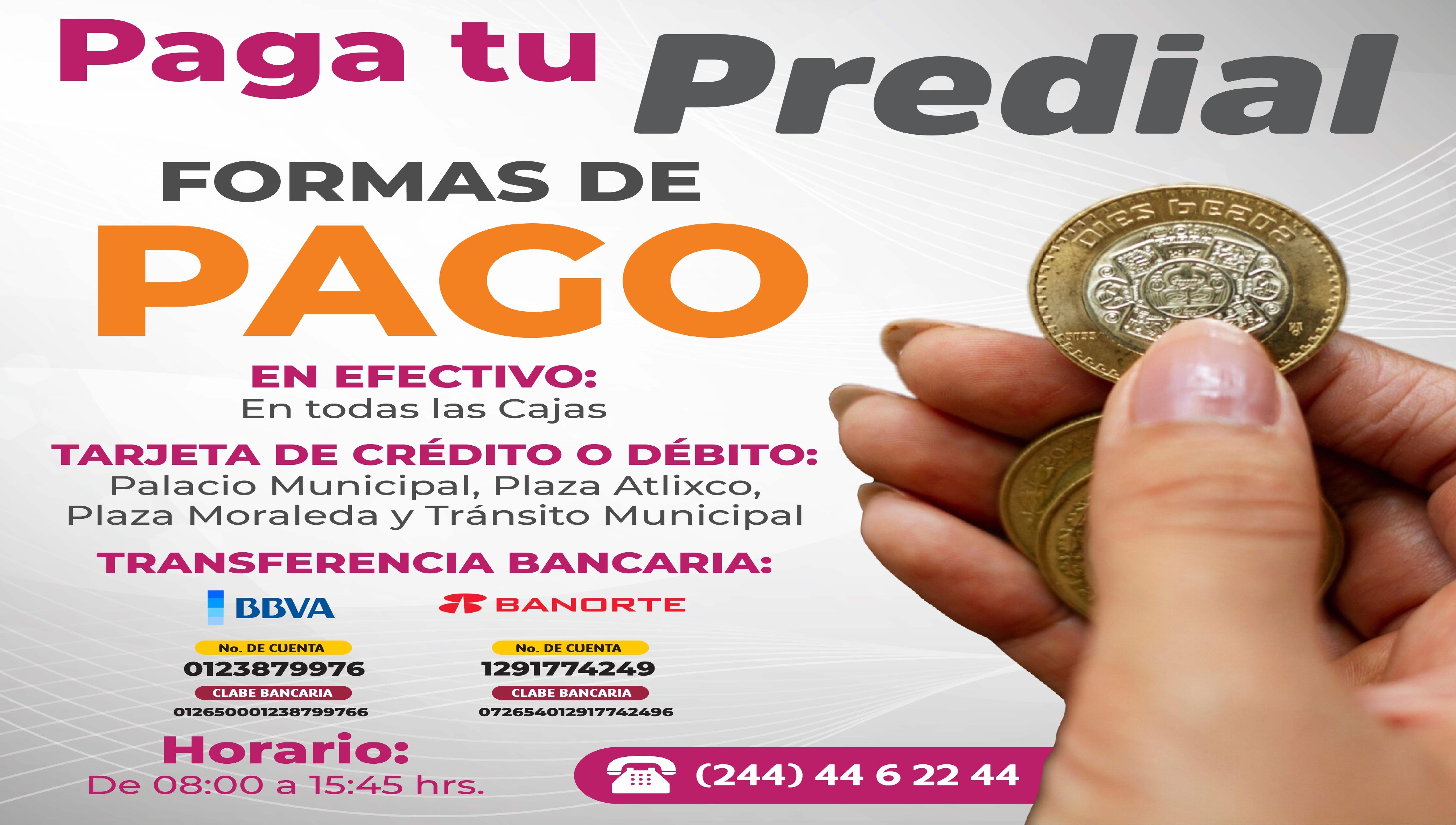 Aprovecha y paga tu predial con 10% de descuento en Atlixco