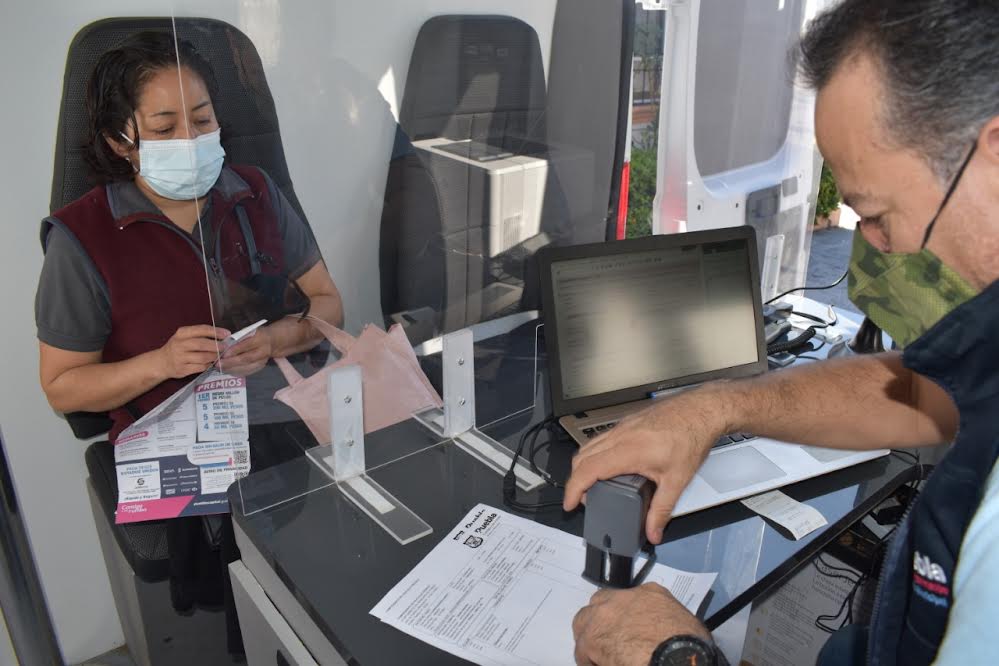 Habilita ayuntamiento de Puebla unidad móvil de pago predial 2022