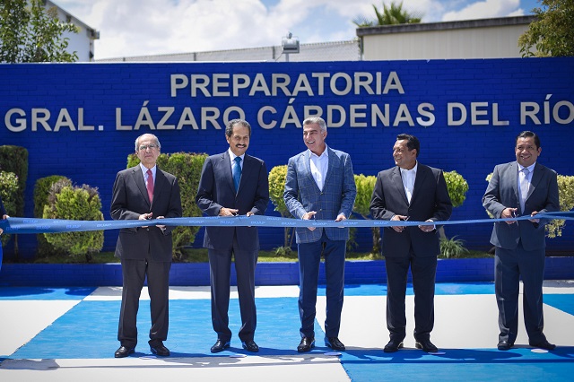 Entregan nueva preparatoria Lázaro Cárdenas de la BUAP