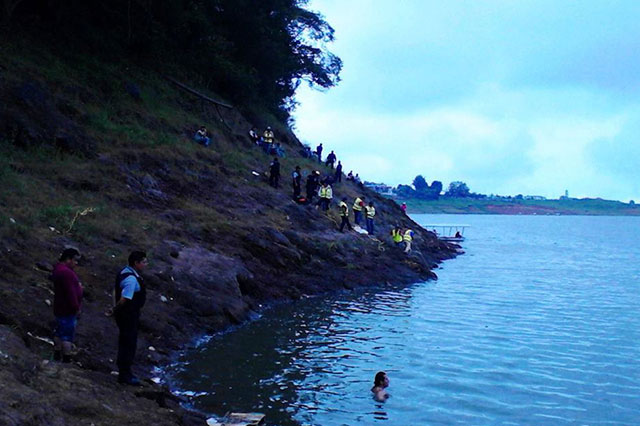 Sujeto de 18 años muere ahogado en presa de Tenango