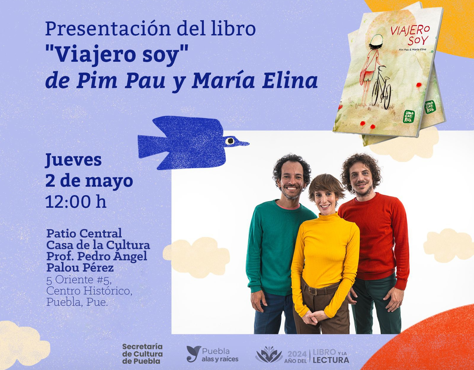 Agrupación de arte realizará en Puebla presentación del libro Viajero soy 