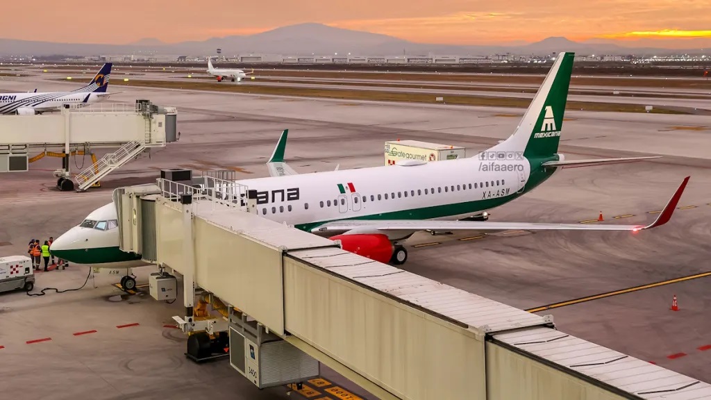 Tras retraso de 4 horas, regresa de Tulum al AIFA el vuelo de Mexicana de Aviación