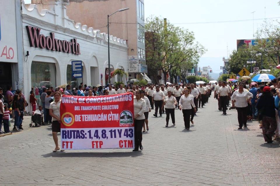 Más de 3 mil marcharán en el desfile del Día del Trabajo en Tehuacán
