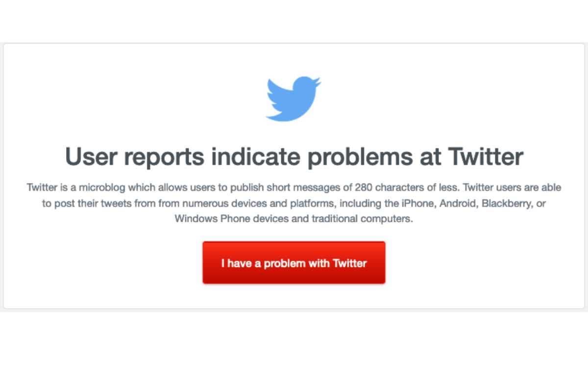 Twitter colapsó momentáneamente y dejó sin servicio a millones