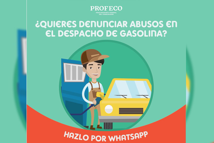 Denuncia a gasolineras que dan litros incompletos: Profeco