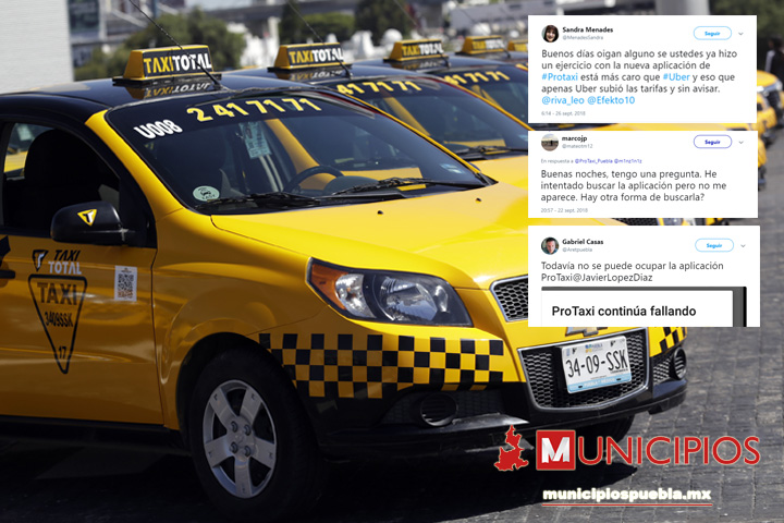 Deficiente PROTAXI; acusan usuarios en redes sociales