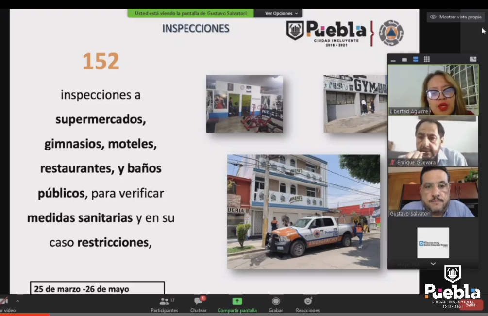 Protección Civil de Puebla, sin facultades para hacer cumplir medidas Covid-19  