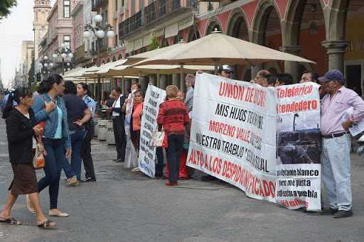 Burócratas despedidos por RMV protestan de forma virtual