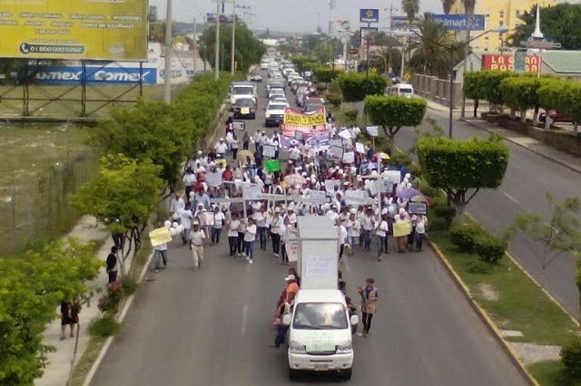 Cientos protestan contra la inseguridad en el municipio de Tehuacán