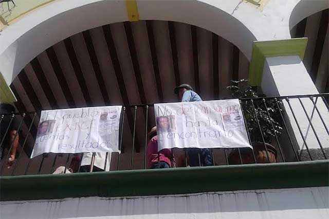 Protestan en Chiautzingo por secuestro de director de Seguridad