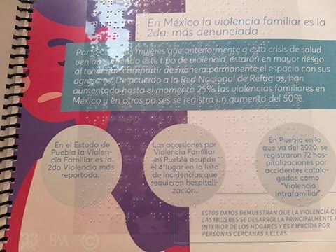 Asociación 33 Mujeres traduce a braille protocolo contra violencia