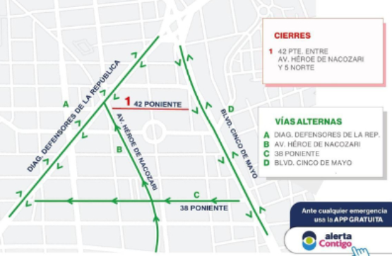 Estos son los cierres viales por la festividad de la Virgen del Rayo en Puebla
