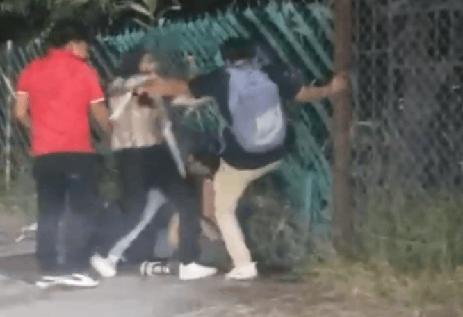 VIDEO Captan riña entre presuntos estudiantes del Instituto Tecnológico de Tehuacán