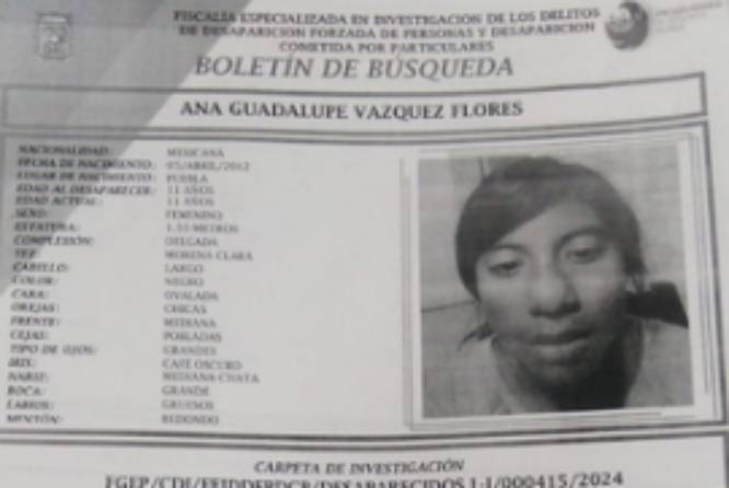 Hermanos Ana, Jesús y Sofía Vázquez Flores desaparecieron en Amozoc