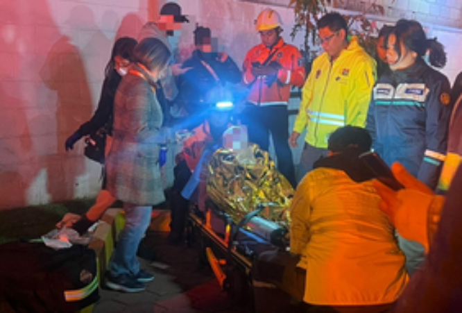 Rescatan con vida a Emanuel del incendio de Gran Bodega de Amaluca