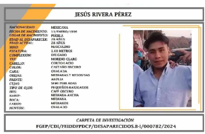 En Texmelucan buscan a Jesús; salió con destino a Tijuana en busca de trabajo