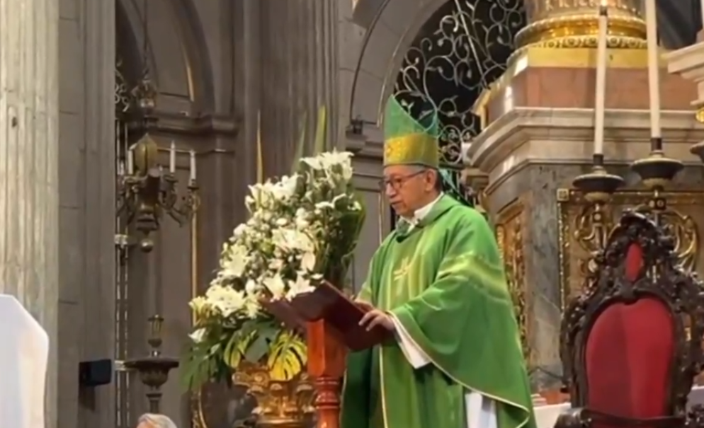 Obispo auxiliar de Puebla ofrece misa por presidenta del DIF de Acteopan