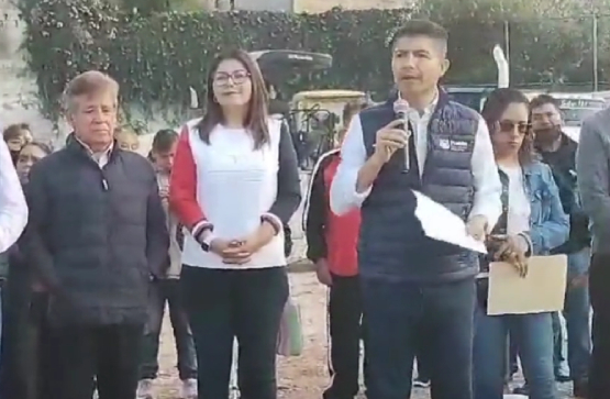 Rivera supervisa rehabilitación del parque Santuario en San Sebastián de Aparicio