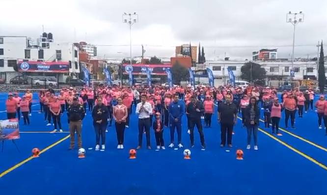 Rivera entrega la rehabilitación del deportivo La Piedad