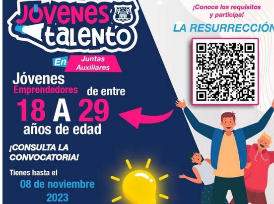 Ayuntamiento de Puebla invita a habitantes de la Resurrección a participar en Jóvenes Talento