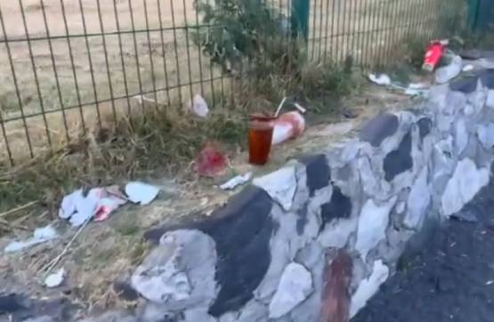 Dejan hecho un muladar el parque Soria tras Feria Nacional de la Michelada