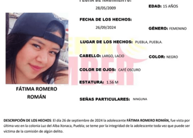 Luz del Alba de 15 años desapareció en Xonaca