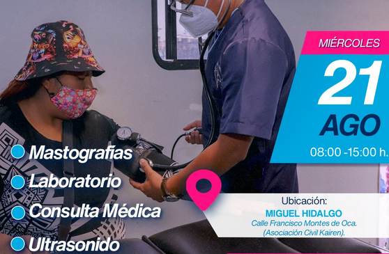 Unidades Preventivas de Salud ofrecerán servicios en Los Héroes y Miguel Hidalgo