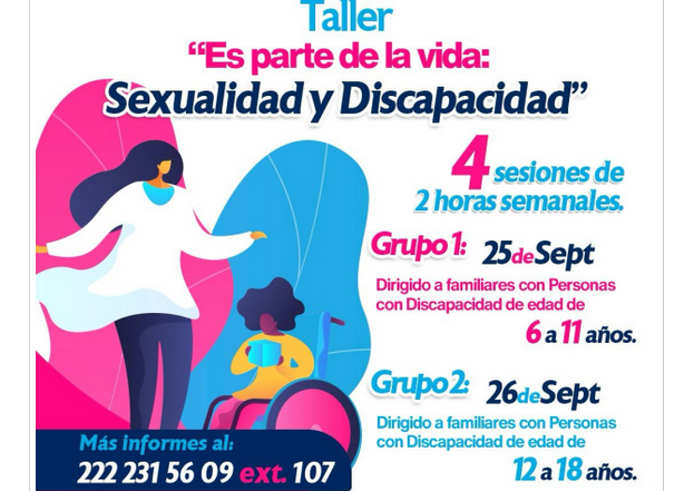 SMDIF Puebla ofrece capacitación gratis para cuidar personas con discapacidad