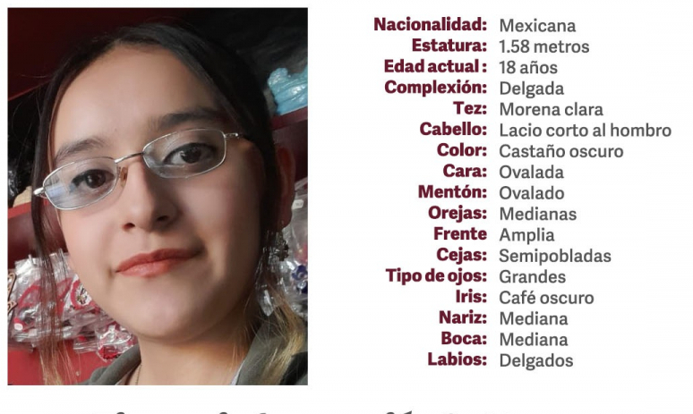 Sofía de 18 años desapareció en calles de Puebla capital