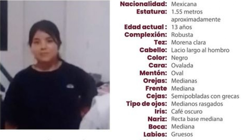 Michel de 13 años desapareció en calles de Texmelucan