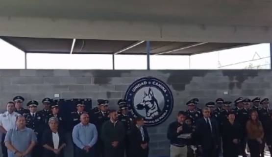 Rivera entrega unidad canina y táctica de reacción zona 3 a la SSC