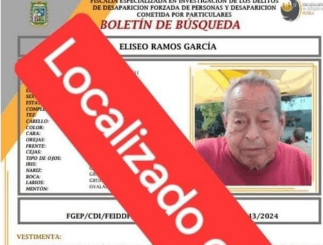 Hallan en Oaxaca a abuelito originario de Atlixco que estaba extraviado