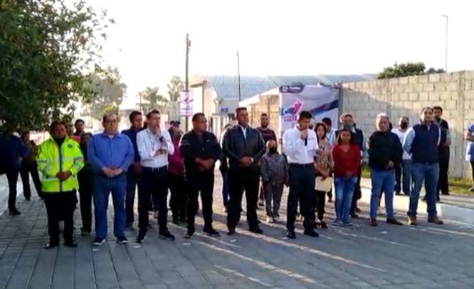 Rivera inaugura rehabilitación de la calle Serdán en la colonia Guadalupe Hidalgo