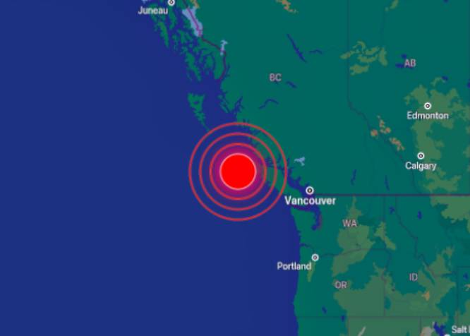Sismo de 6.2 sacude a habitantes de Canadá