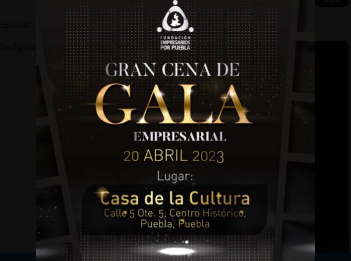CCE invita a cena de gala para recaudar fondos para afectados por el sismo de 2017