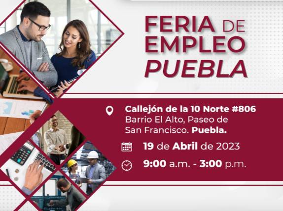 Realizará gobierno estatal Feria de Empleo en Puebla capital