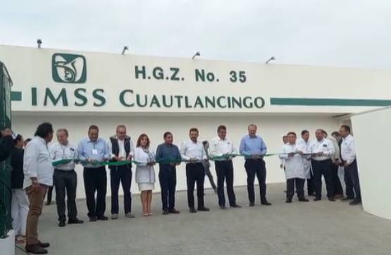 Zoé Robledo y Céspedes inauguran IMSS de Cuautlancingo